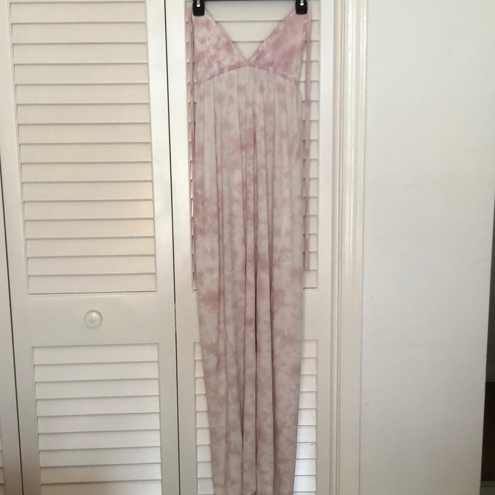 Tigerlily Elegant Pink Tie-Dye Maxi Dress